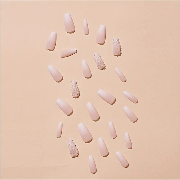 Matte Full Cover Ballet False Nails For Women - Picture 5 of 7
